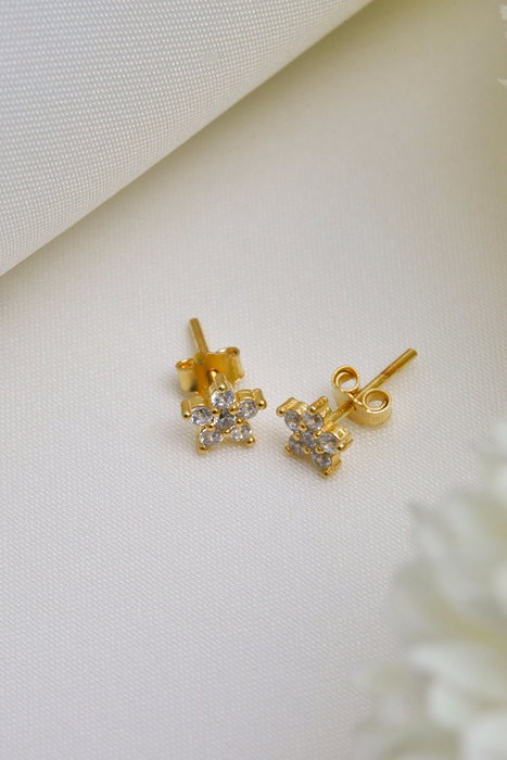 Heliophilia Silver Pendientes de Plata de Ley 925 en Color Oro Heliophilia Silver Pendientes de Plata de Ley 925 en Color Oro